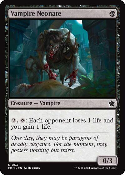 Vampire Neonate #531 Magic Foundations
