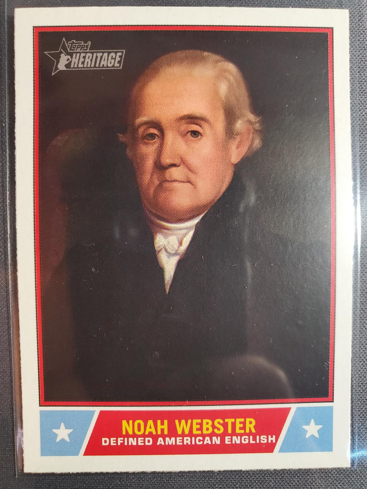 Noah Webster #NS-78 Baseball Cards 2025 Topps Heritage Notable American