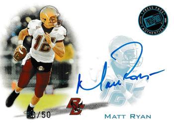 Matt Ryan #PPS-MR 2008 Press Pass Autograph Football