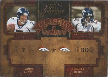 John Elway / Terrell Davis #CC-42 2004 Donruss Classics Classic Football