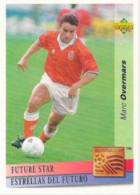 Marc Overmars #FS18 Soccer Cards 1993 Upper Deck World Cup Soccer Future Star