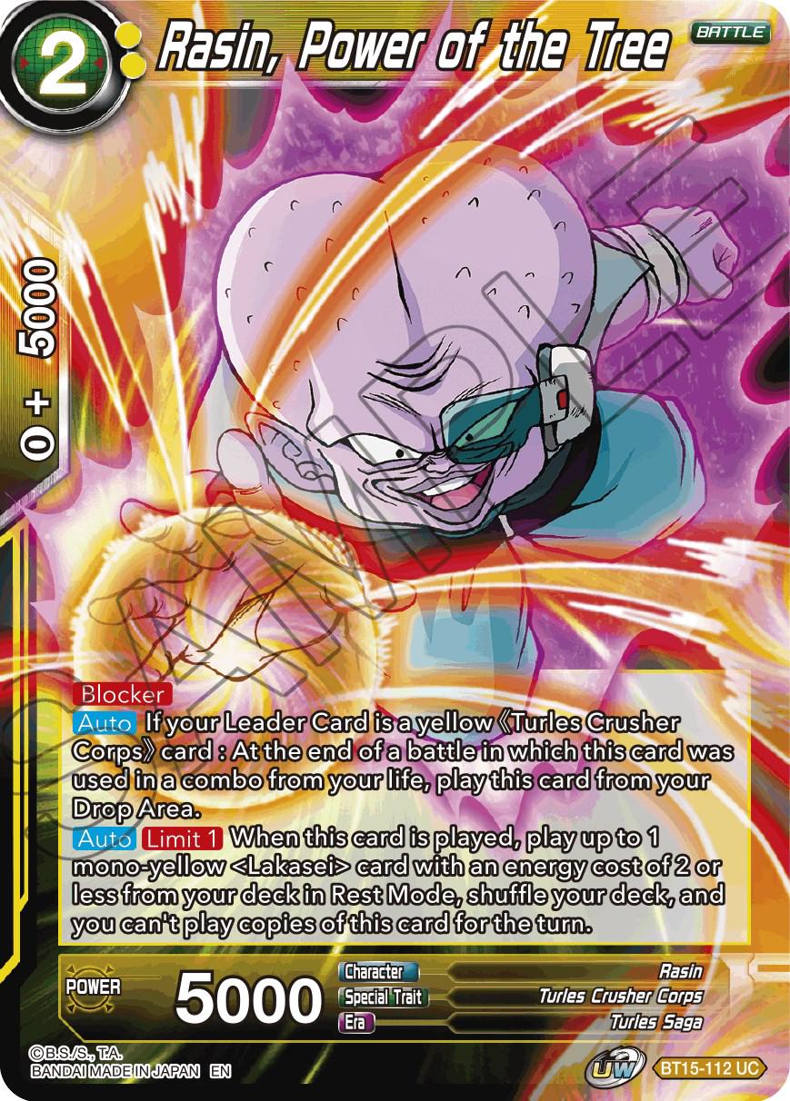 Rasin, Power of the Tree BT15-112 Dragon Ball Super Saiyan Showdown