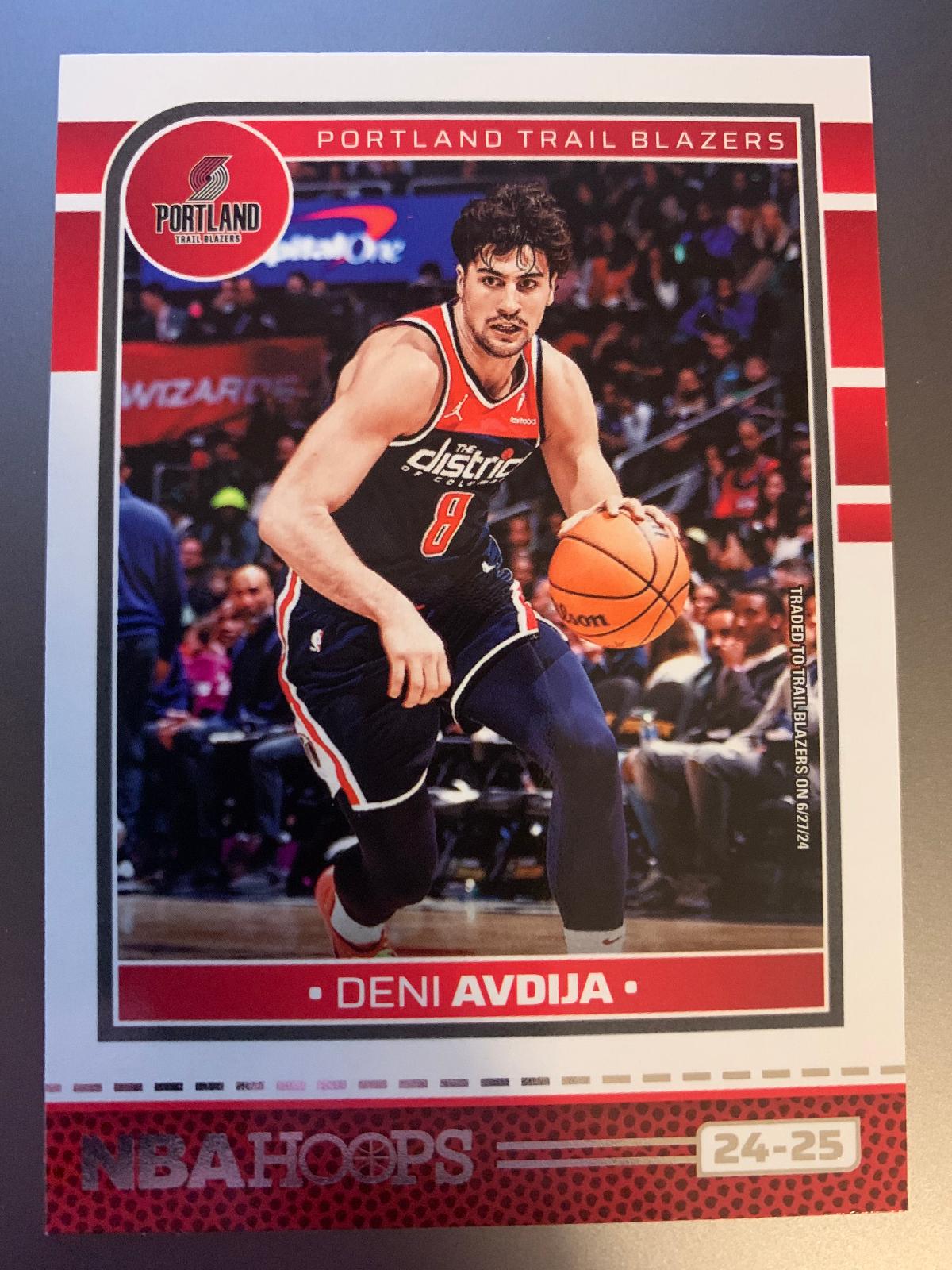Deni Avdija #183 Basketball Cards 2024 Panini NBA Hoops