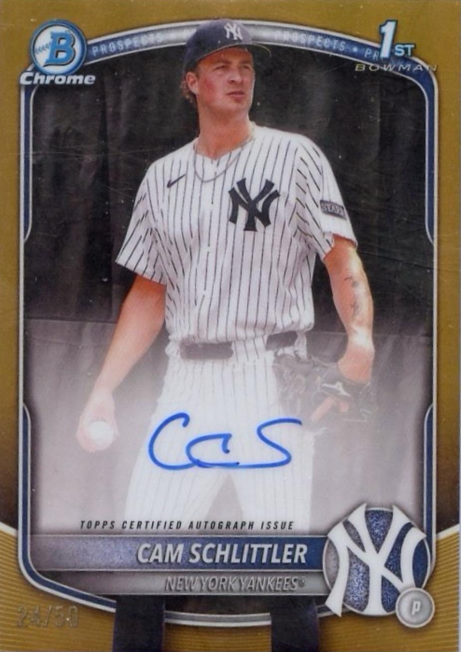 Cam Schlittler [Gold Refractor] #CPA-CSC