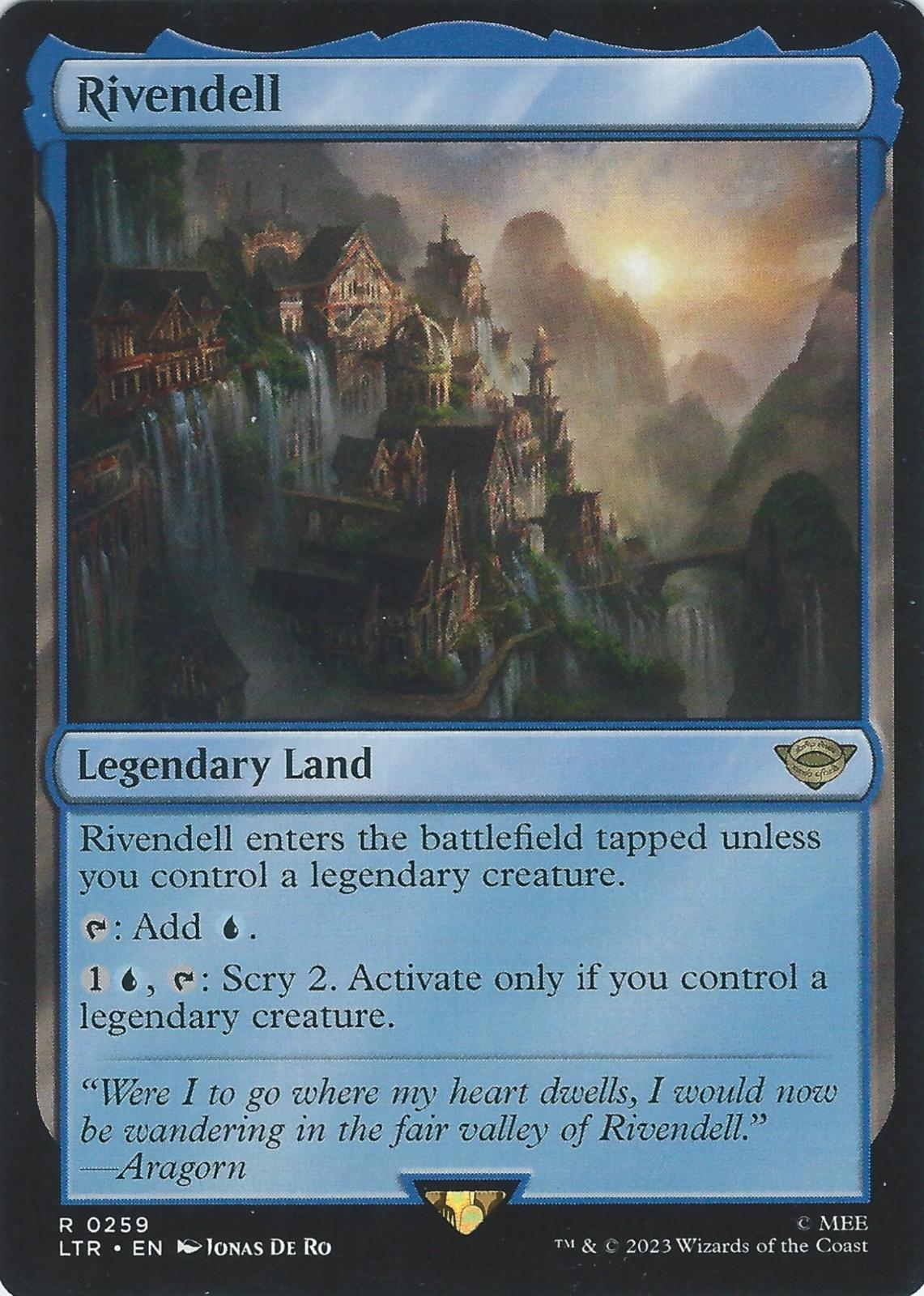 Rivendell #259 Magic Lord of the Rings