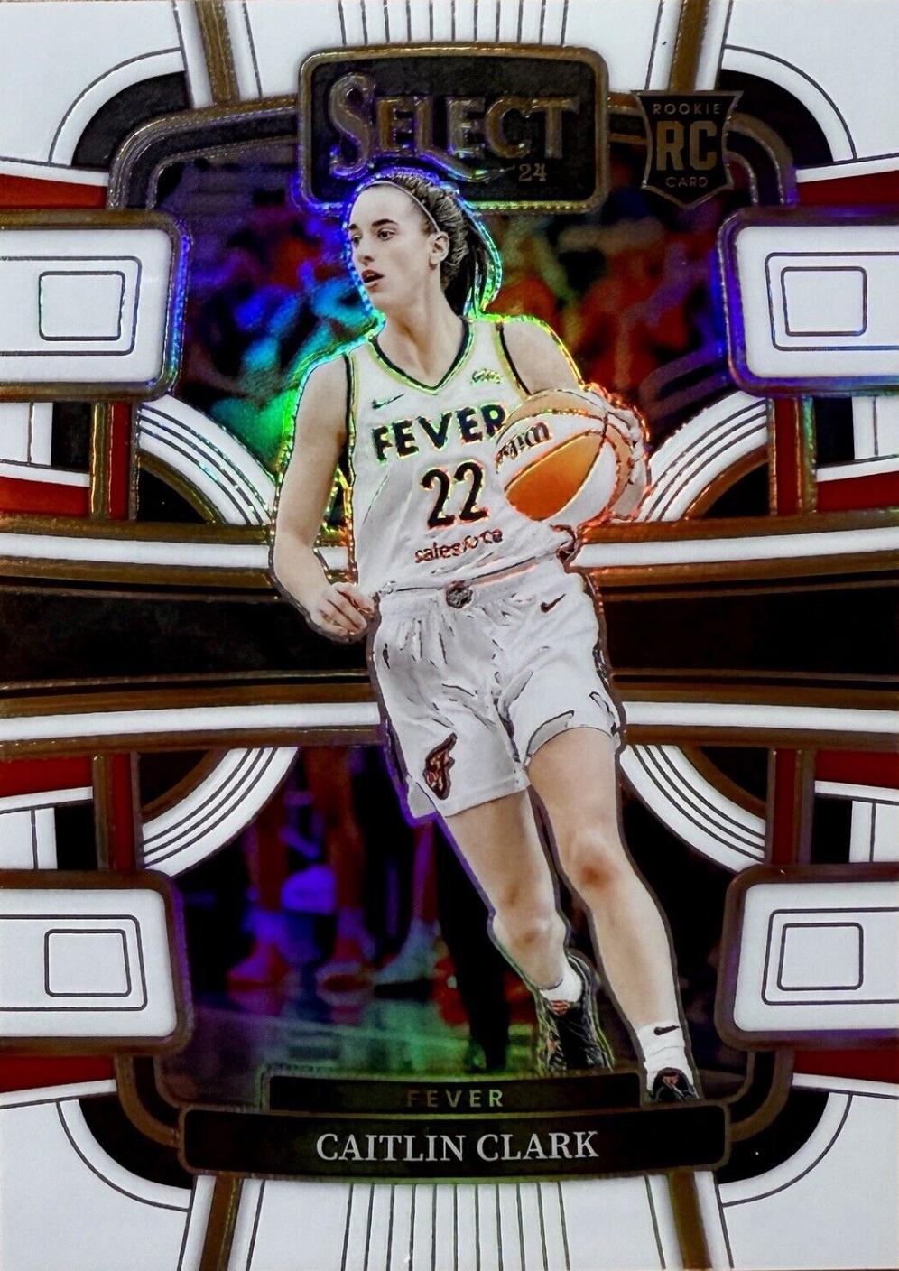 Caitlin Clark [White Prizm] #72 Prices | 2024 Panini Select WNBA