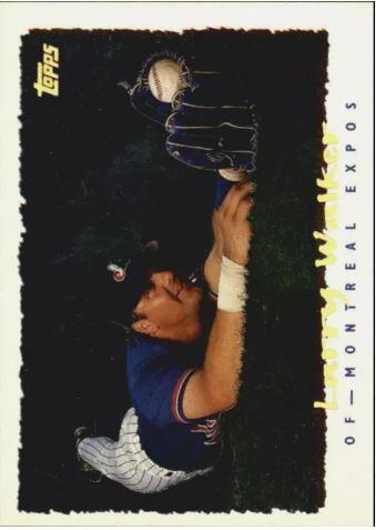 Larry Walker #221 Baseball Cards 1995 Topps Cyberstats