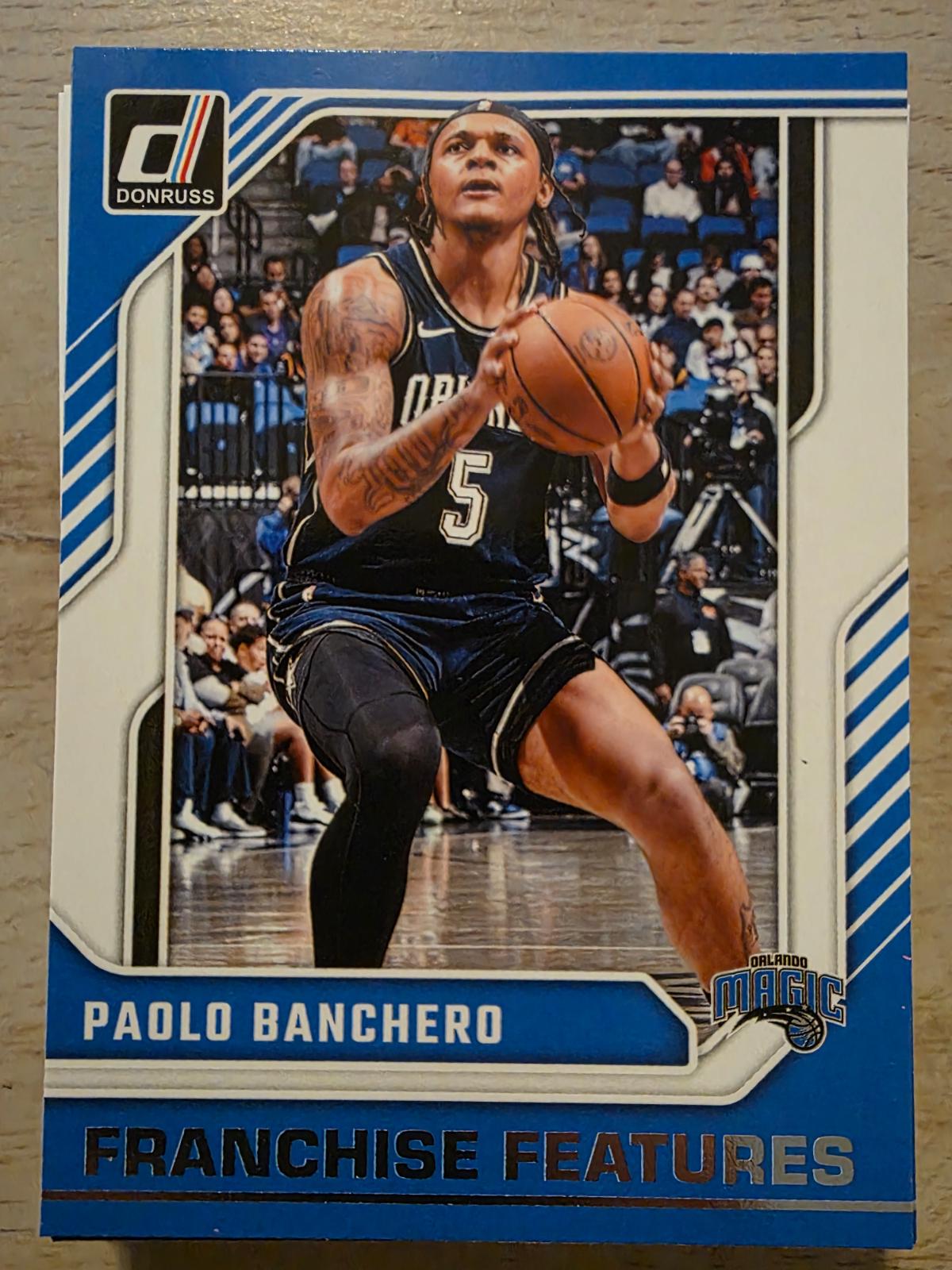 Paolo Banchero #16 Basketball Cards 2024 Panini Donruss Franchise Features