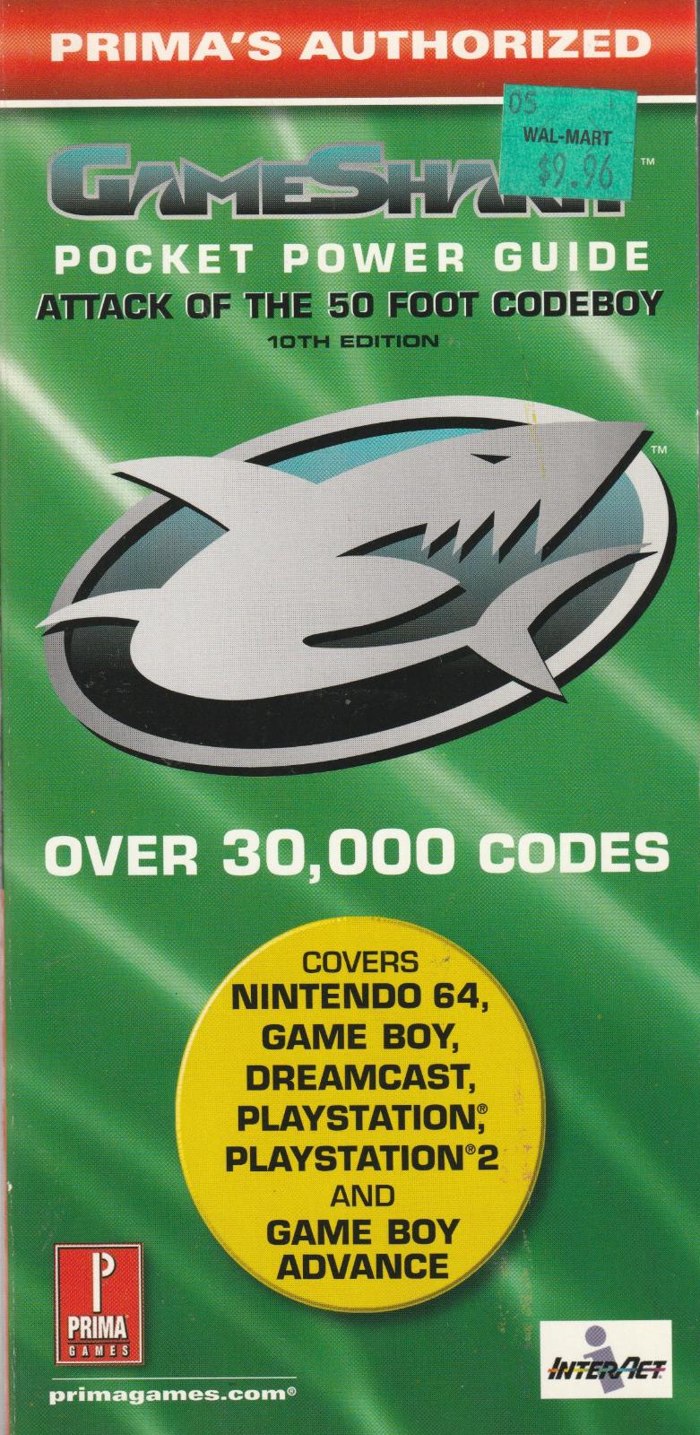 GameShark Pocket Power Guide Attack Of The 50 Foot Codeboy 10th Edition Strategy Guide