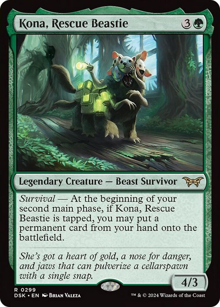 Kona, Rescue Beastie #299 Magic Duskmourn: House of Horror