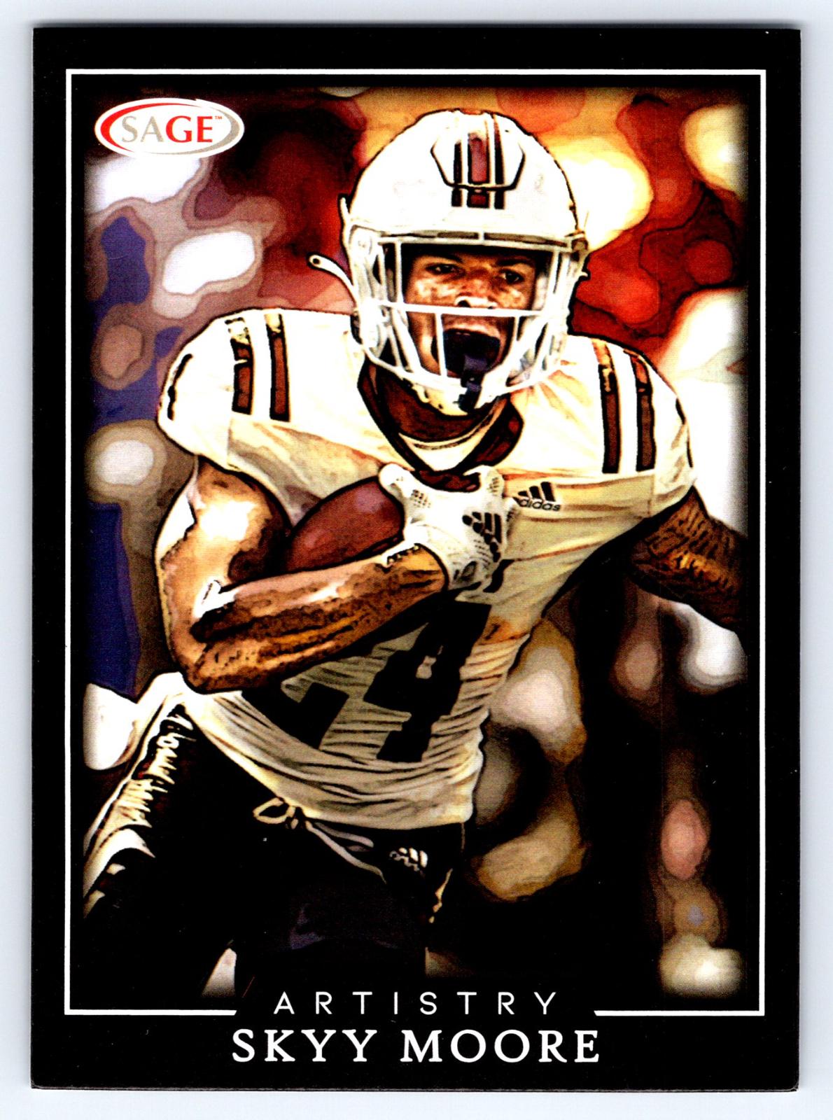 Skyy Moore #82 2022 Sage Artistry Football