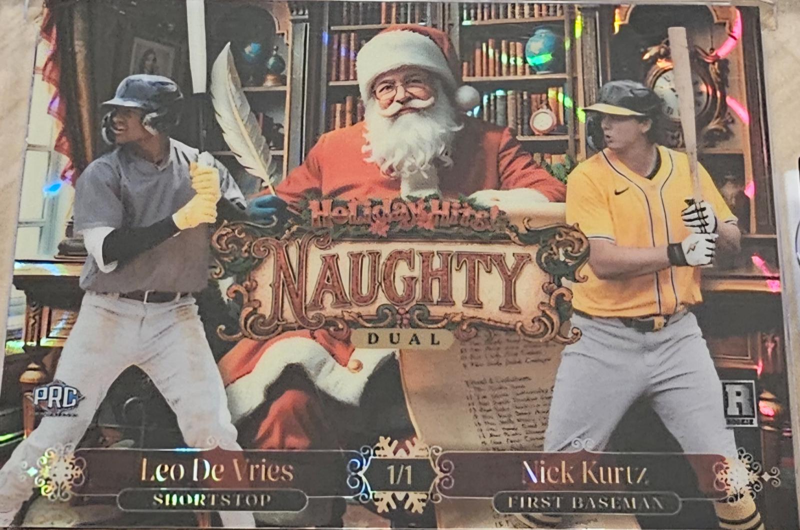 Leo De Vries/Nick Kurtz #HHDA-LVNKN 2025 Wild Card Holiday Hits Baseball