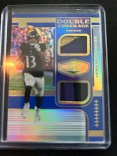 Devin Duvernay #DC-DD Football Cards 2020 Panini Plates & Patches Double Coverage Autographs