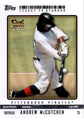 Andrew Mccutchen #75 Baseball Cards 2009 Topps Ticket to Stardom Prices