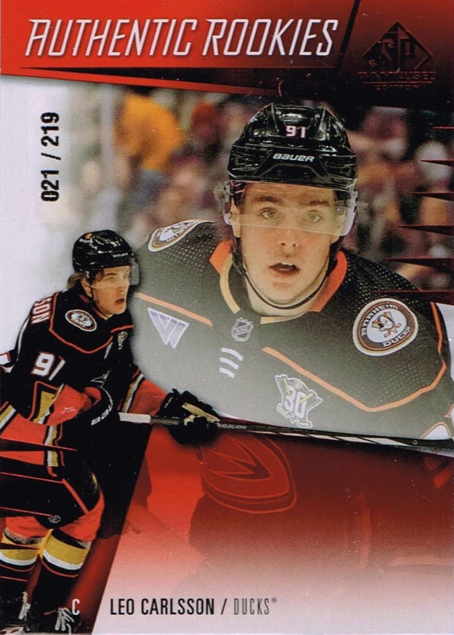 Leo Carlsson #228 2023-24 SP Game Used Hockey