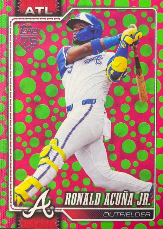 Ronald Acuna Jr. [Holiday Dots Green Pink] #50