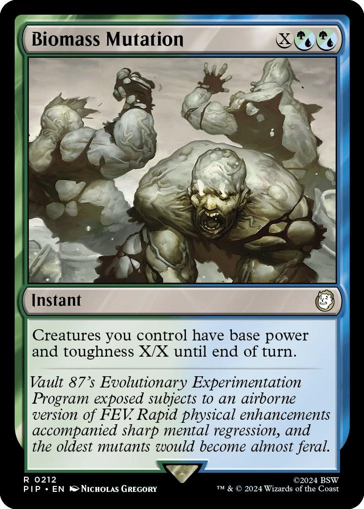 Biomass Mutation [Foil] (Magic Fallout)