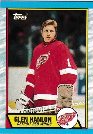 Glen Hanlon #144 Hockey Cards 1989 Topps