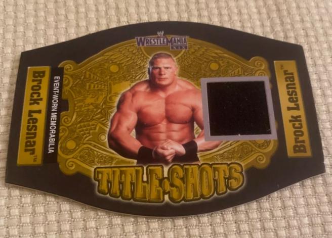 Brock Lesnar Wrestling Cards 2003 Fleer WWE WrestleMania XIX Title Shots