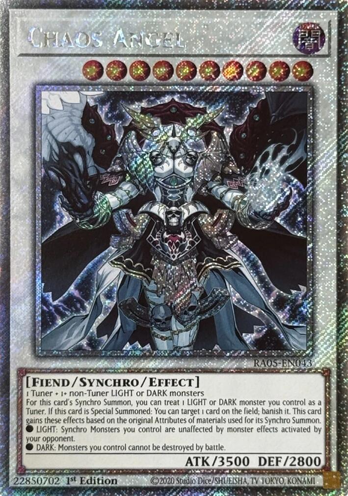 Chaos Angel [Platinum Secret Rare] RA05-EN043 Prices | YuGiOh Rarity  Collection 5 | YuGiOh Cards