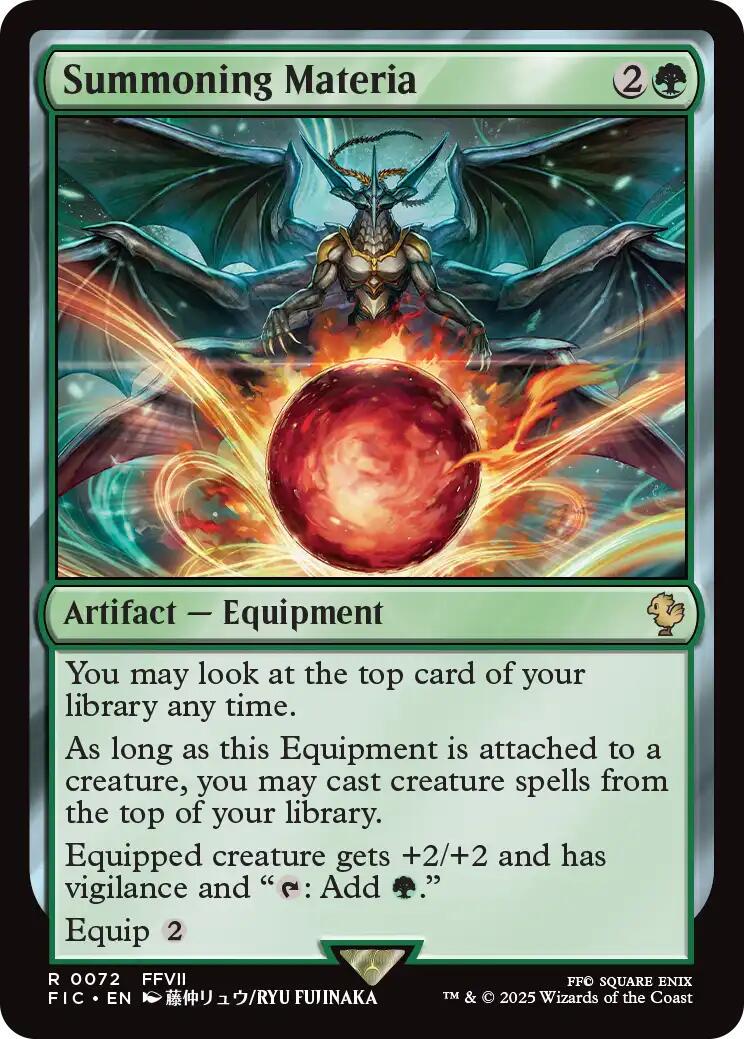 Tap to enlarge Summoning Materia, Magic Final Fantasy Commander