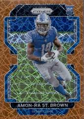 Amon Ra St. Brown [Orange Lazer Prizm] #358 Prices | 2021 Panini