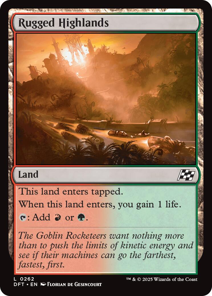 Rugged Highlands [Foil] (Magic Aetherdrift)