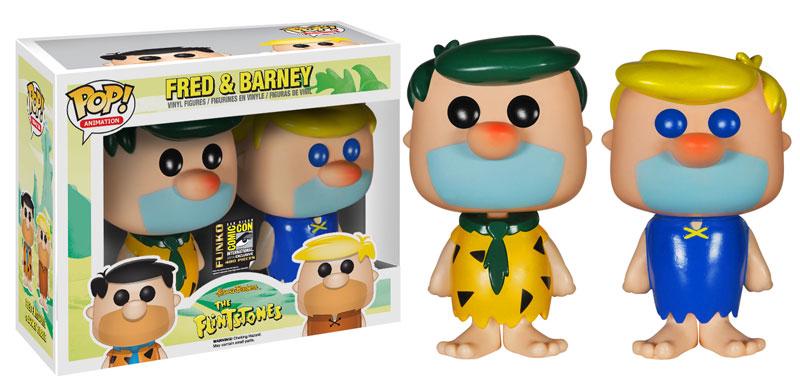 Fred & Barney San Diego Comic-Con Funko Pop Green/Yellow Hair; 2-Pack box and figure