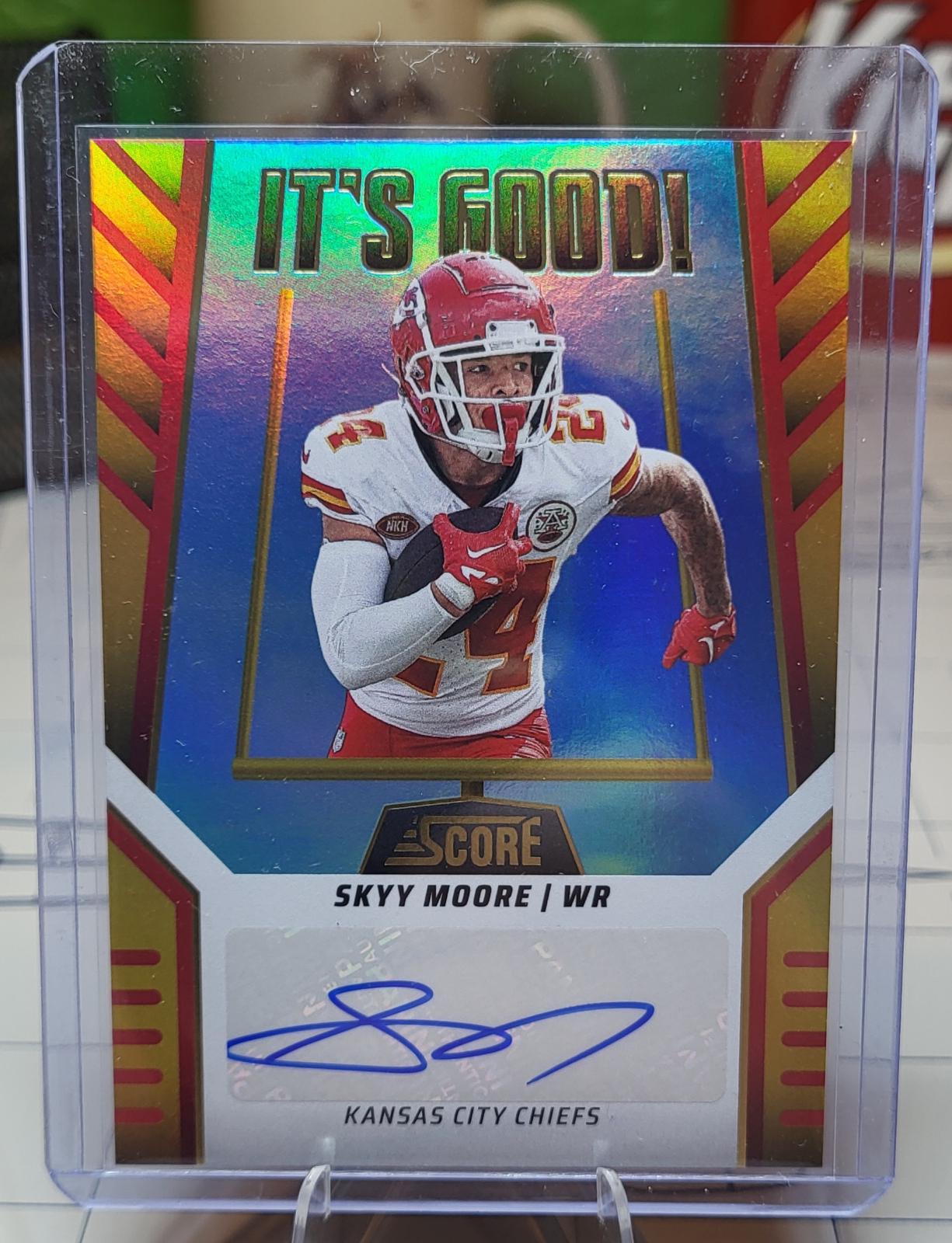 Skyy Moore #IG-SKE Football Cards 2024 Panini Score It’s Good! Graphs