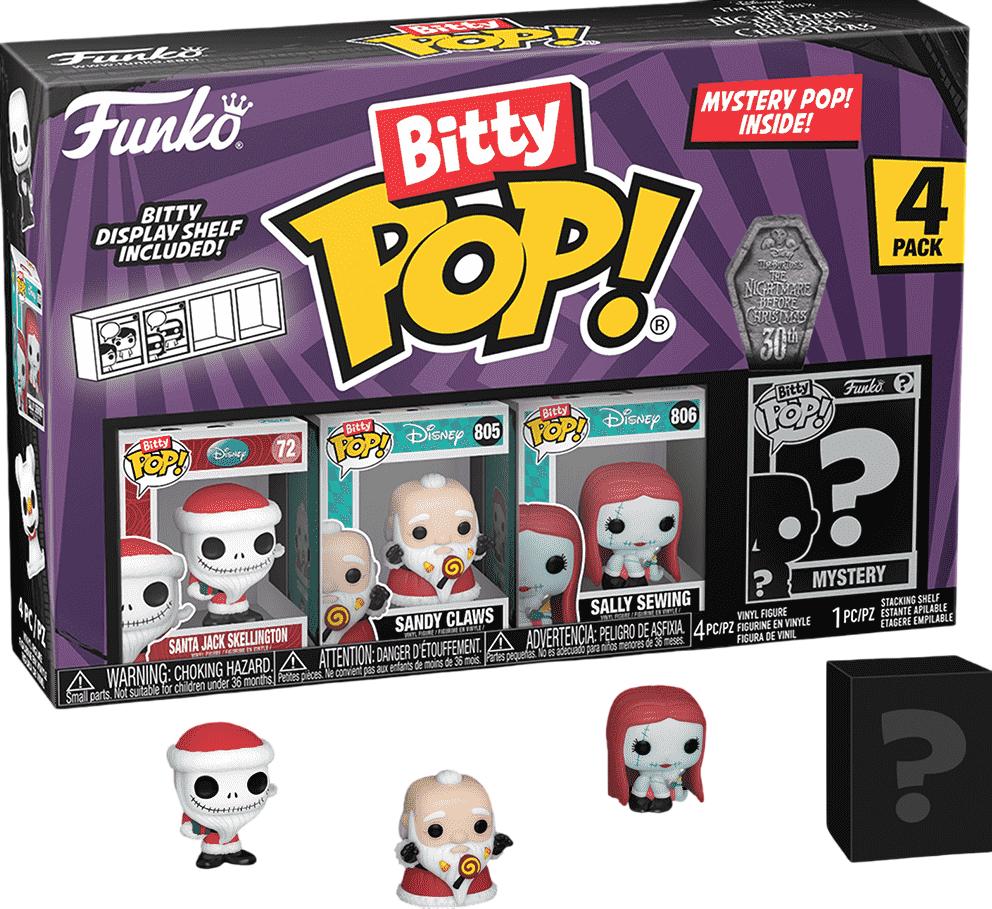 The Nightmare Before Christmas 4 Pack: Series 4 Funko POP Bitty
