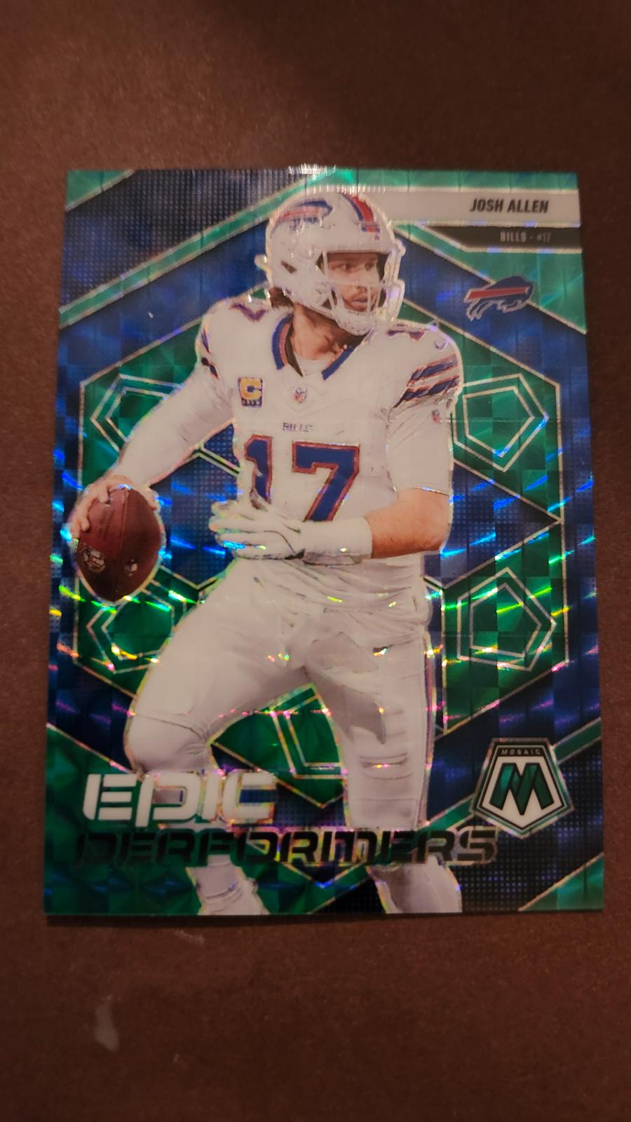 Josh Allen [Mosaic Green] #9 Prices | 2025 Panini Mosaic Epic