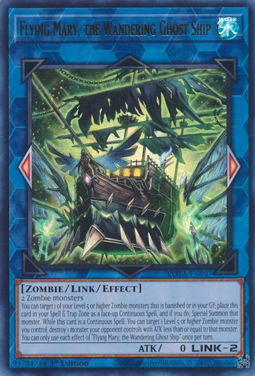 Flying Mary, the Wandering Ghost Ship ROTA-EN047 YuGiOh Rage of the Abyss