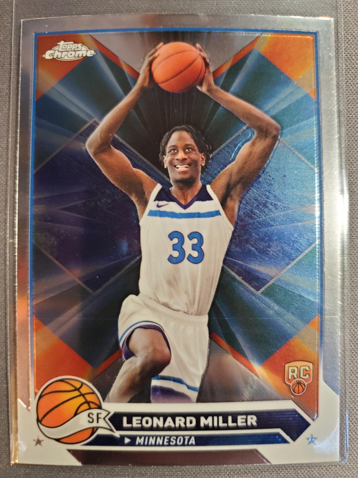 Leonard Miller #158 Basketball Cards 2023 Topps Chrome