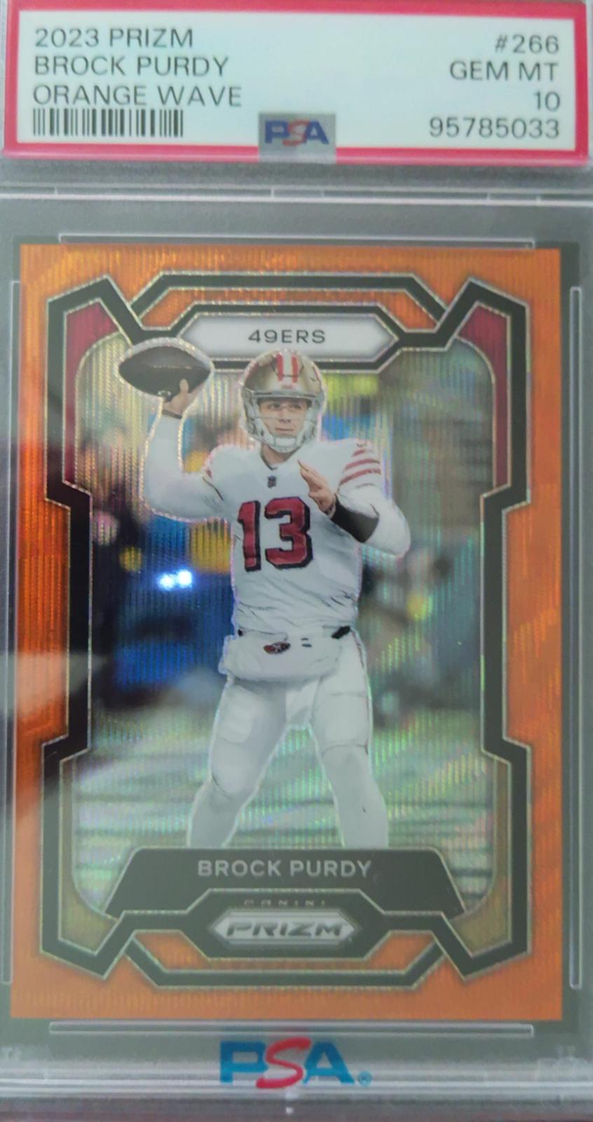 Brock Purdy [Orange Wave] #266 Prices | 2023 Panini Prizm
