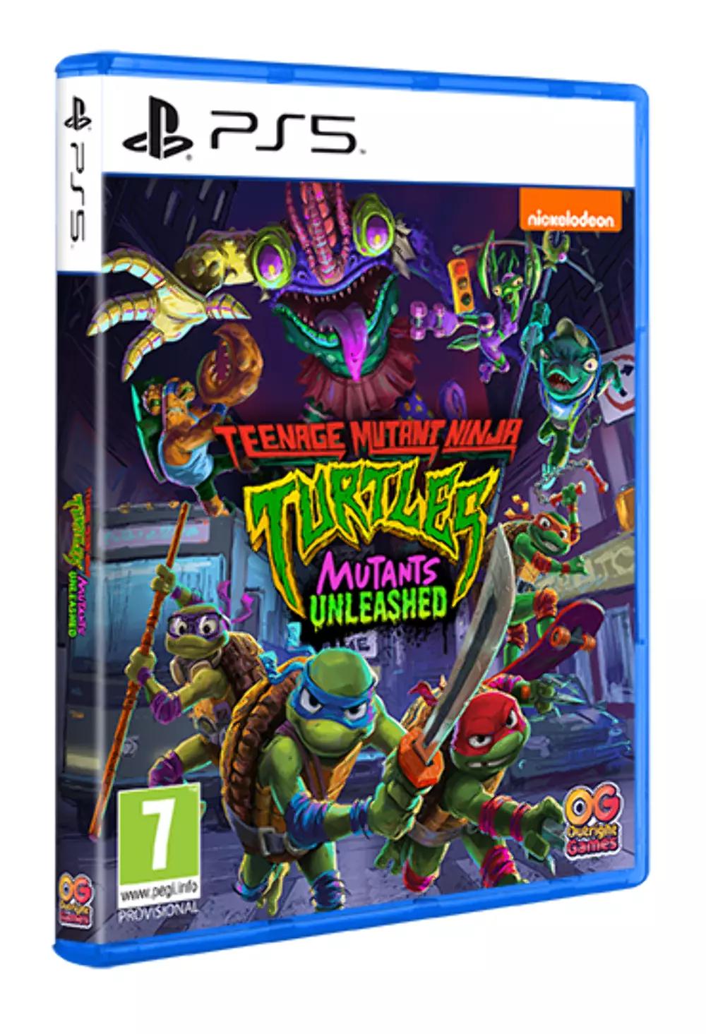 Carátula de Teenage Mutant Ninja Turtles: Mutants Unleashed para PS5 (edición PAL España)