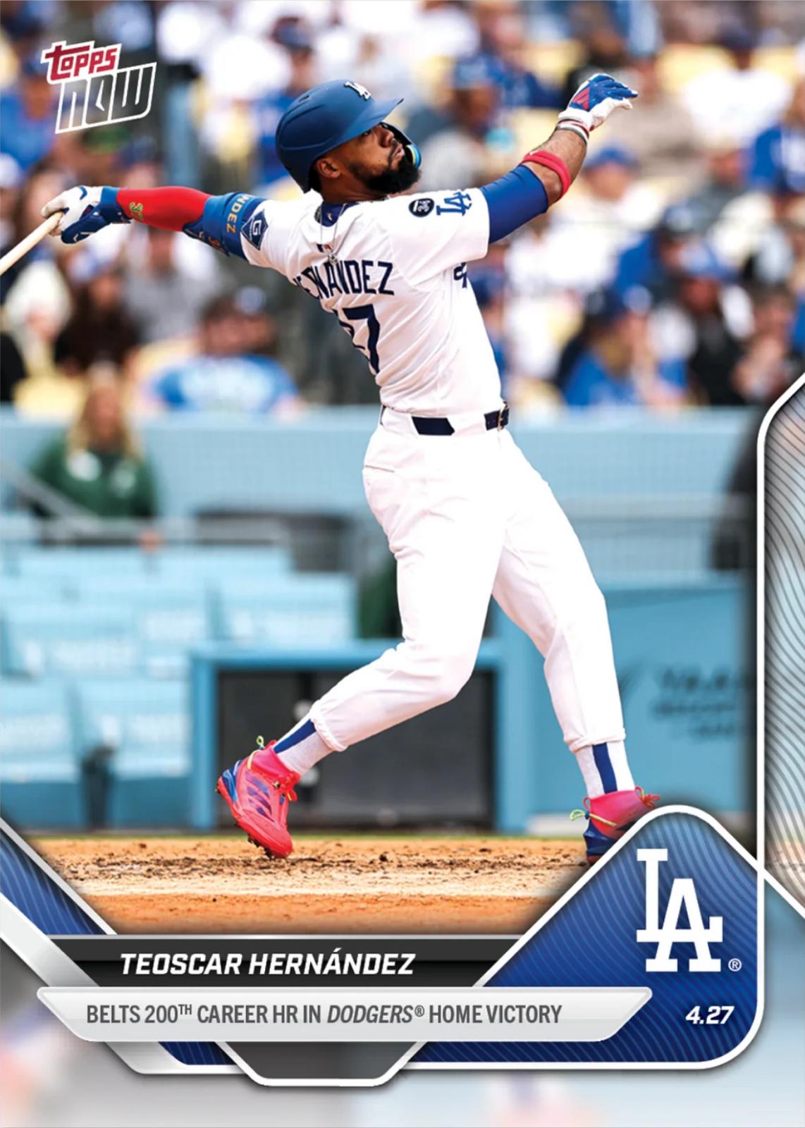 Teoscar Hernández #116 Baseball Cards 2025 Topps Now