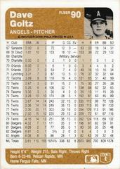 Back Of Card | Dave Goltz Baseball Cards 1983 Fleer