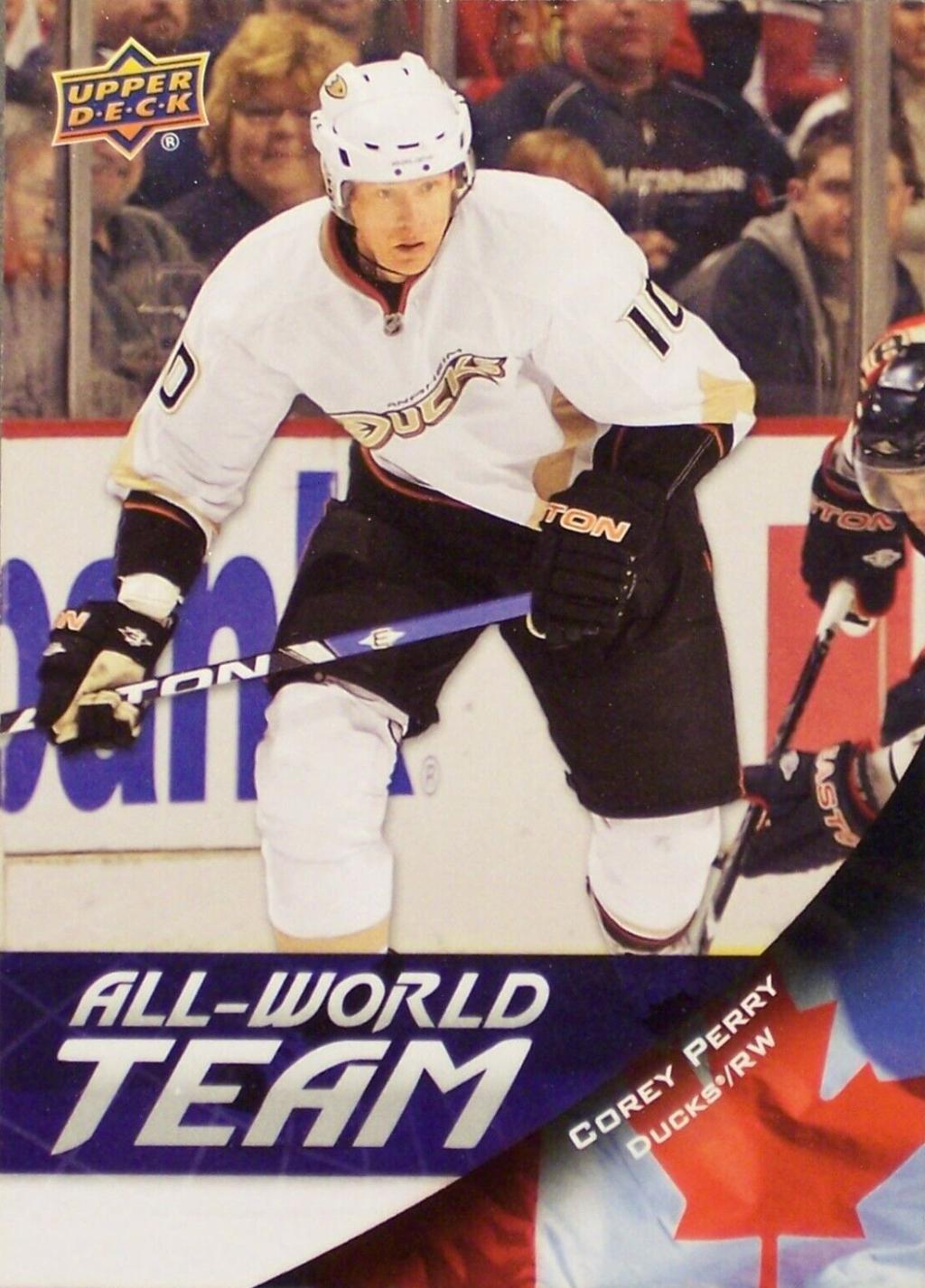 Corey Perry #AW5 Hockey Cards 2011 Upper Deck All World Team
