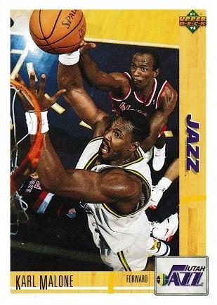 Karl Malone #355 Basketball Cards 1991 Upper Deck