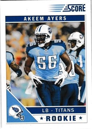 Akeem Ayers #305 Football Cards 2011 Panini Score