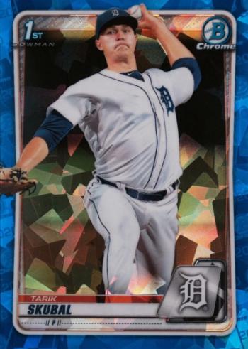 Tarik Skubal #BCP-108 2020 Bowman Chrome Prospects Sapphire Baseball