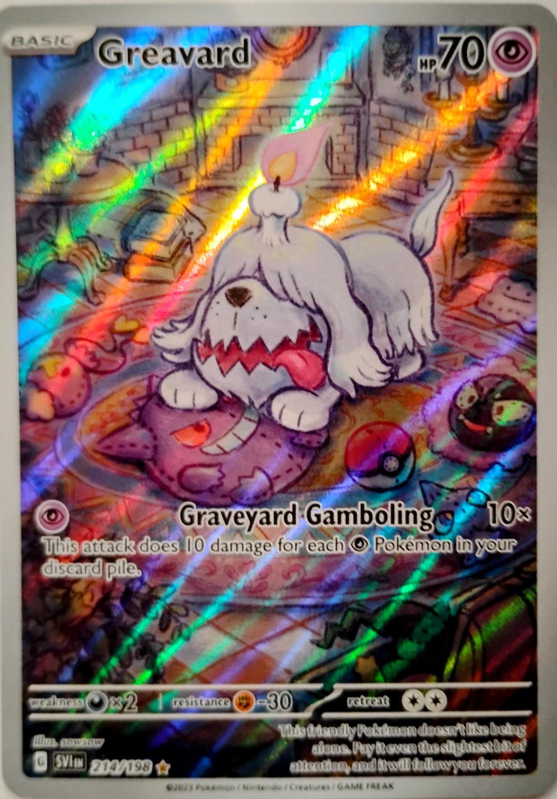 Greavard #214 Pokemon Scarlet & Violet