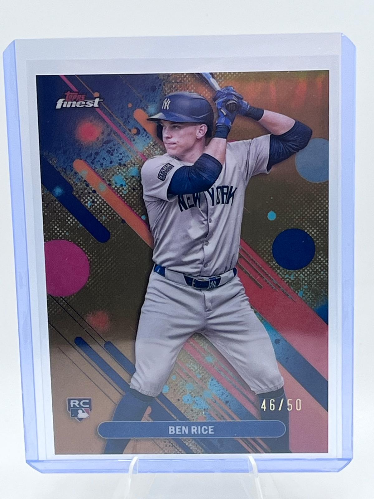 Ben Rice [Gold Refractor] #48 Prices [Rookie] | 2025 Topps Finest ...