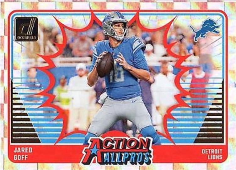 Jared Goff #3 Football Cards 2024 Panini Donruss All Action Pros