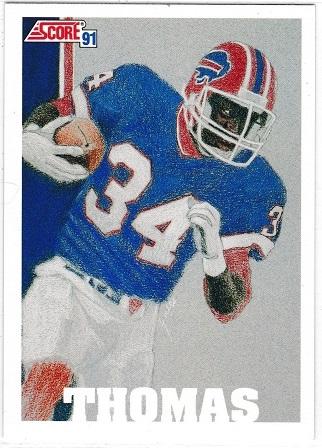 Thurman Thomas #623 Football Cards 1991 Score