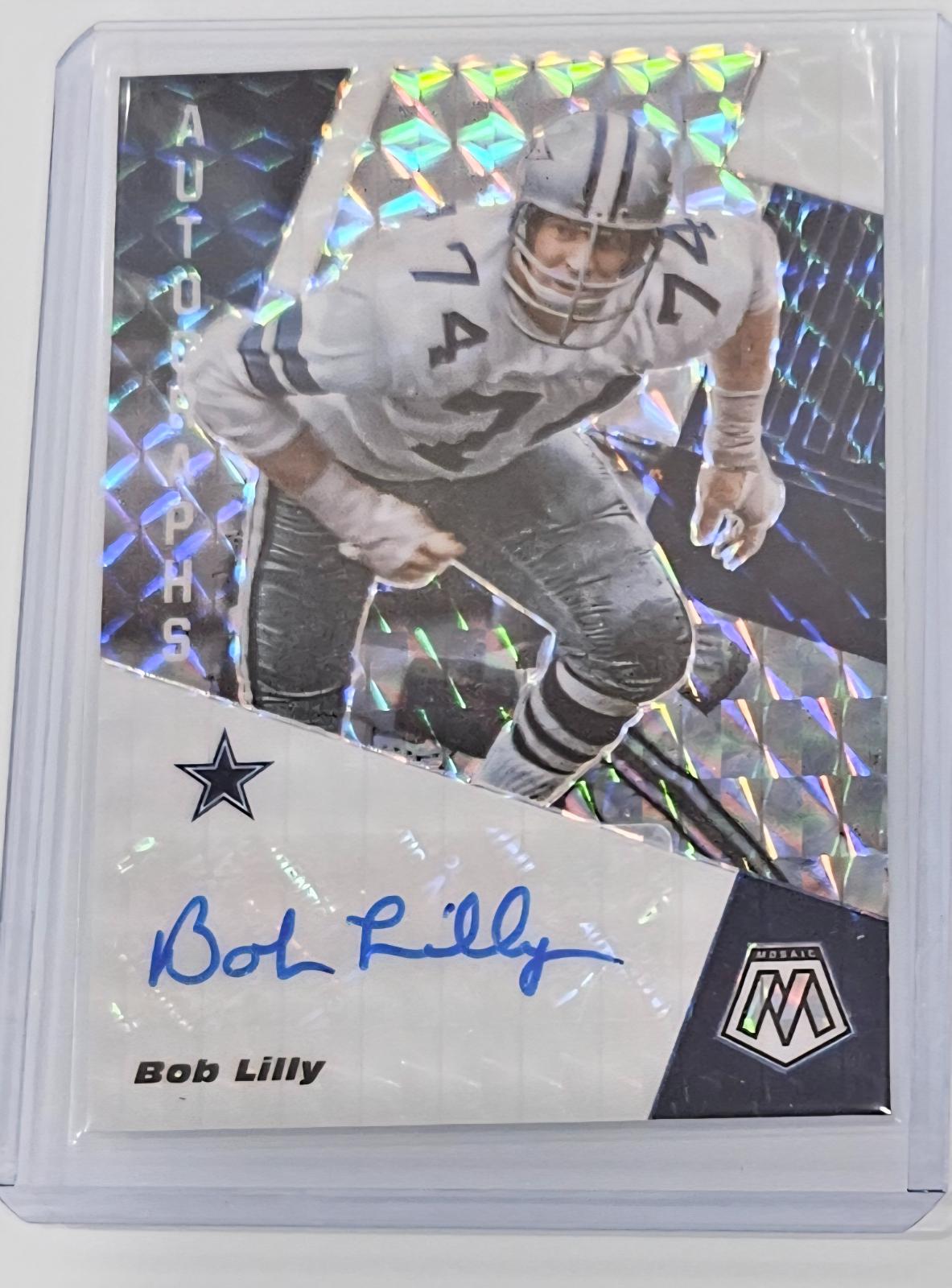 Bob Lilly #AM26 2020 Panini Mosaic Football Autographs