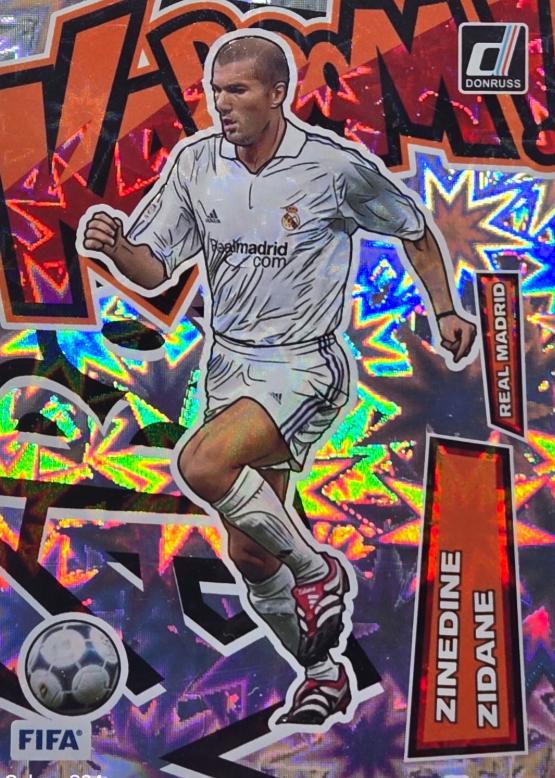 Zinedine Zidane #11 Soccer Cards 2022 Panini Donruss Kaboom