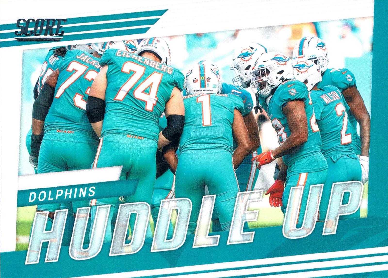 Miami Dolphins #HU-MIA 2022 Panini Score Huddle Up Football