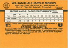 Orange Back | Hal Morris Baseball Cards 1989 Donruss