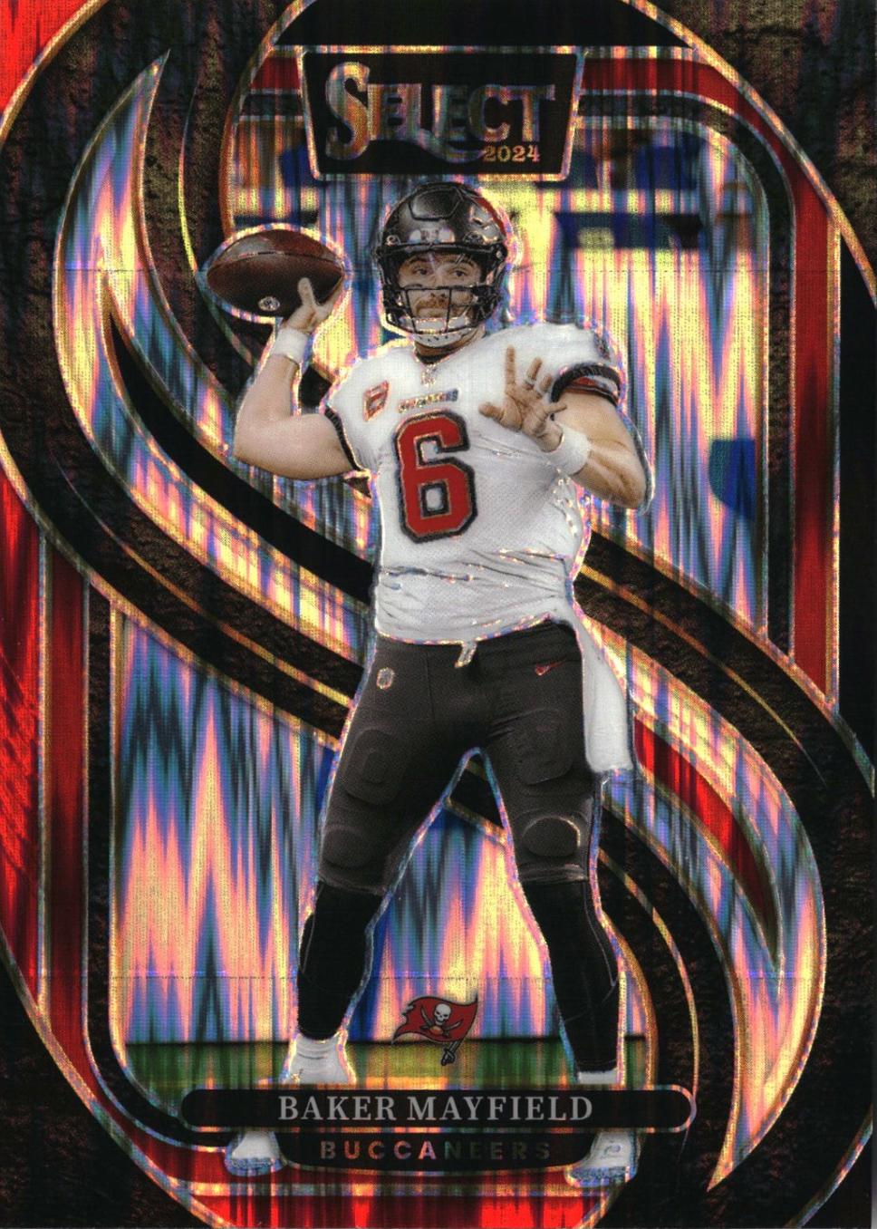 2024 Baker Mayfield [Black Red Prizm Shock] #108
